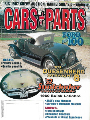 CARS & PARTS 2003 SEPT - RESTO,'52 STUDEBAKER,'60 BUICK LESABRE,'23 DUESENBERG